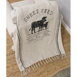 Sweet Feed Farmhouse Throw