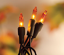 Amber Light Set - Brown Cord - 20 ct.