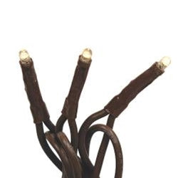Warm White LED Teeny Lights 50 Ct. Brown Cord