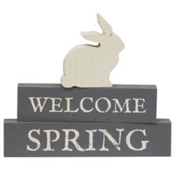 3/Set, Welcome Spring Block Stackers