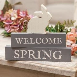 3/Set, Welcome Spring Block Stackers