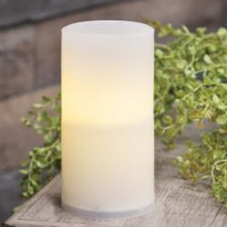 Warm Light White Pillar Candle, 3x6