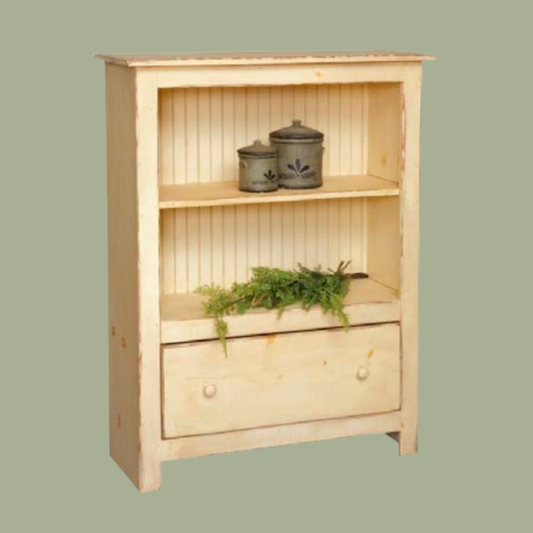 4' Bookcase w/ 1 Drawer