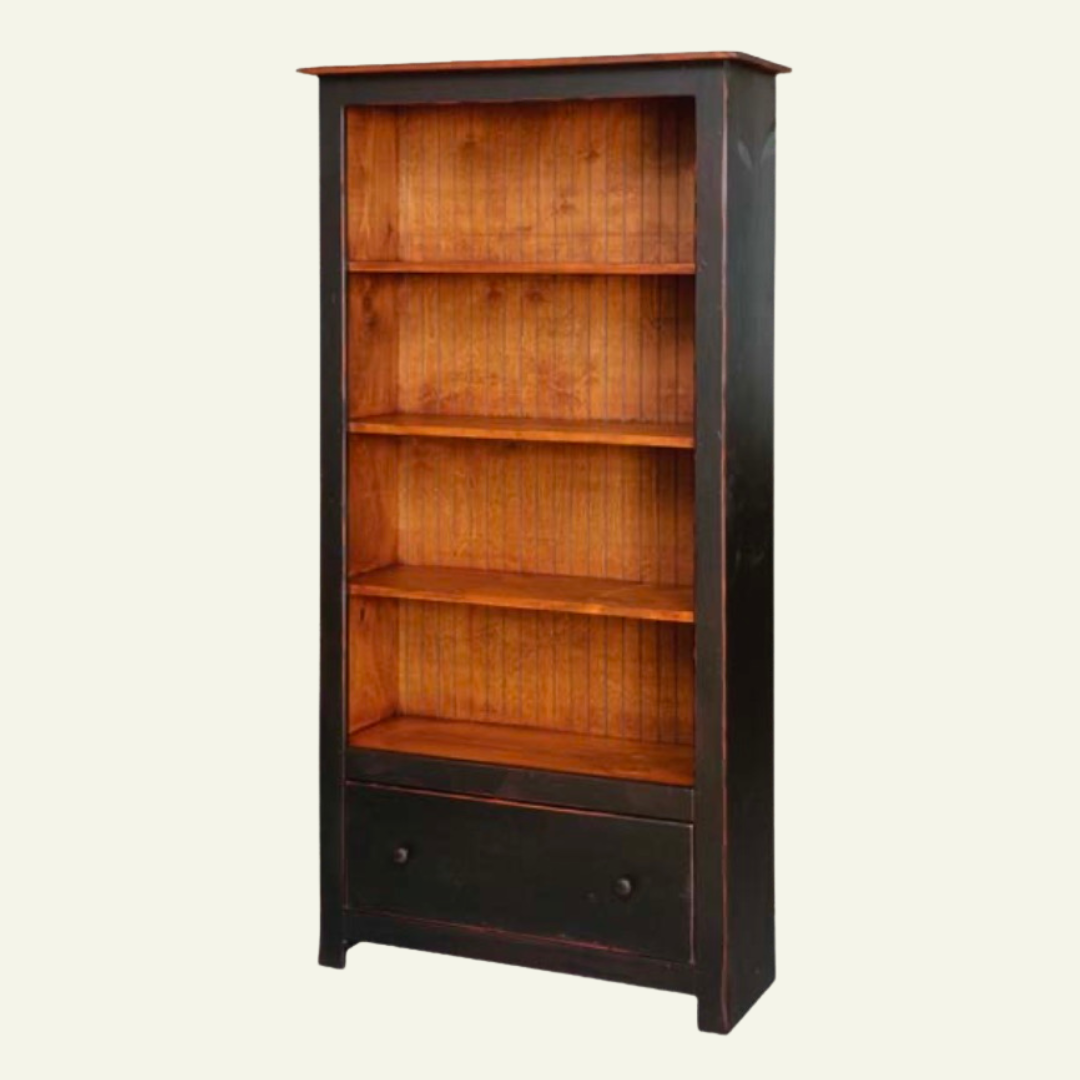 6' Bookcase w/ 1 Drawer