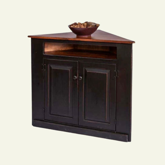 Corner TV Stand w/ doors