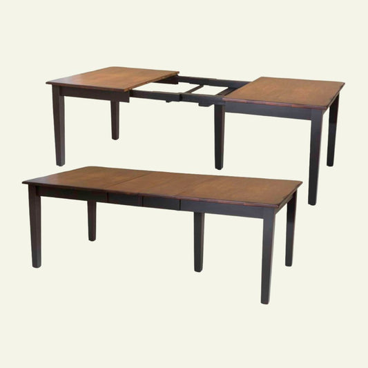 5’ Ext Table w/ 4 Self Storing Leaves (wormy maple)