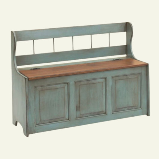 Spindle Bench w/ Storage