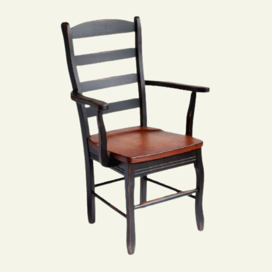 French Ladderback Arm Chair