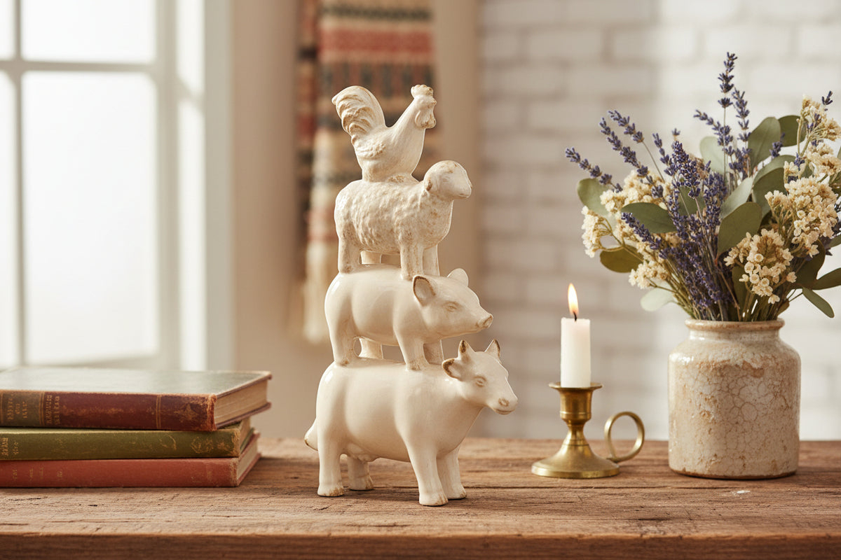 Farm Animal Resin Stack