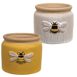 Ceramic Bee Crock, 2 Asstd.