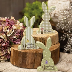 Hello Spring Chunky Bunny - 3 Asstd.