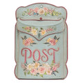 Distressed Metal Vintage Garden Post Box