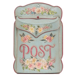 Distressed Metal Vintage Garden Post Box