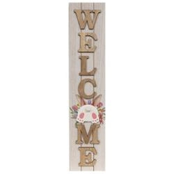 Easter Bunny Butt Welcome Wood Sign