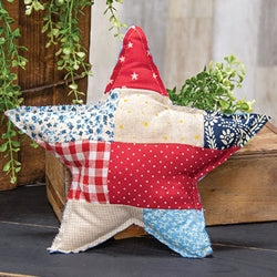 Patchwork Americana Star Pillow