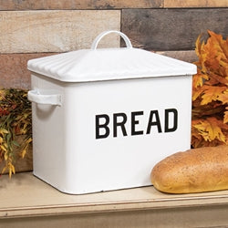 Black Rim Enamel Bread Box