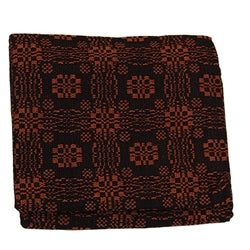 Pumpkin & Black Gettysburg Throw