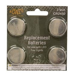 4/pk Replacement Batteries 3 Volt - CR2450