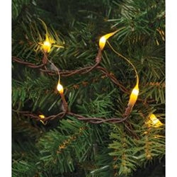 Warm Silicone Teeny Lights Brown Cord 50ct