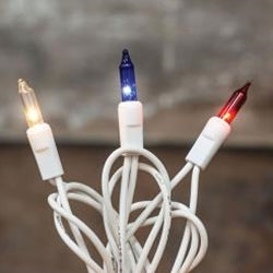 Patriotic Lights White Cord 20 ct.