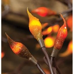Fall Leaves Silicone Teeny Lights 35ct