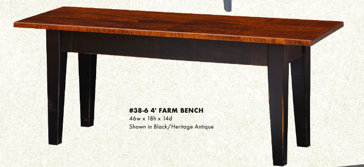 4' Farm Bench
