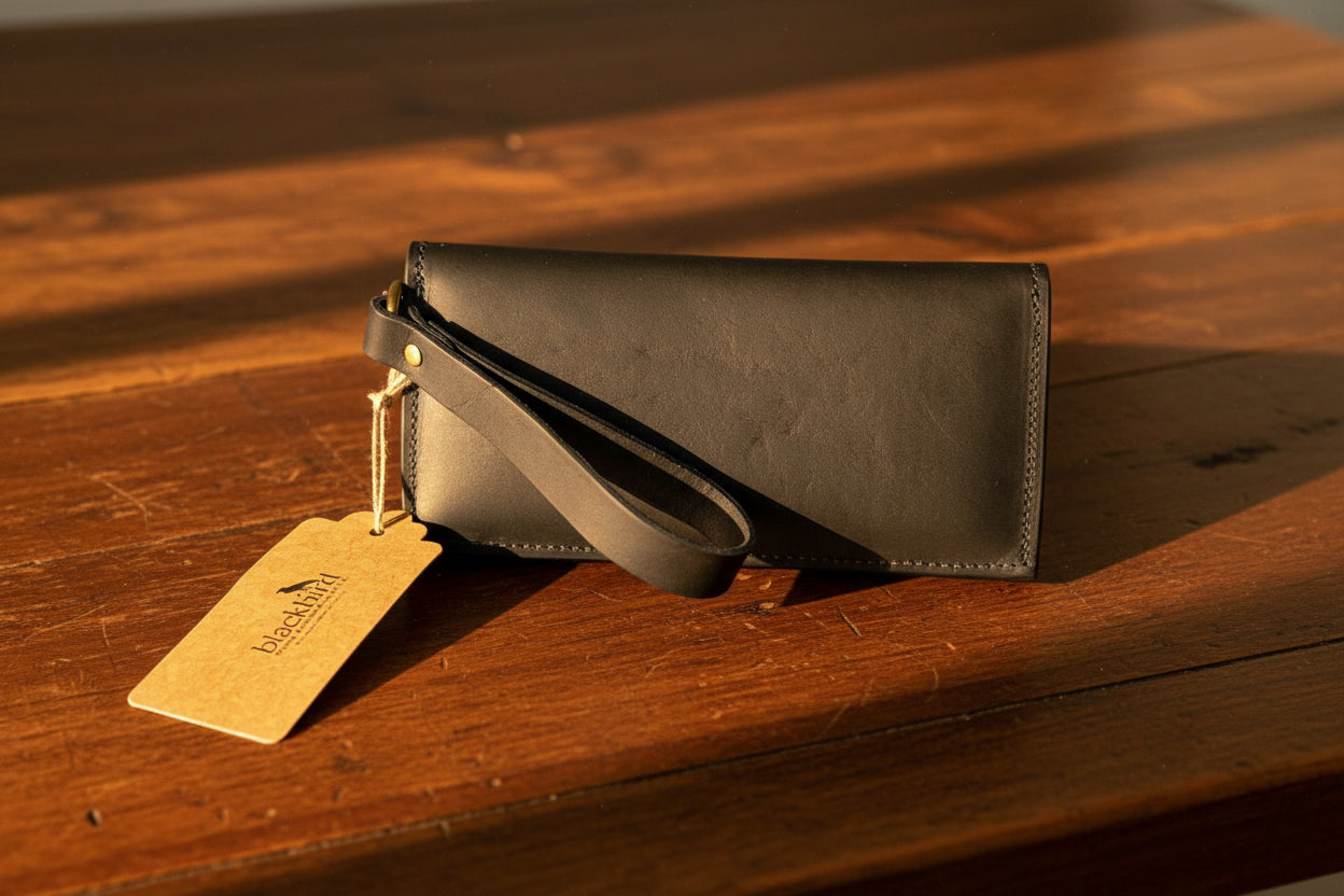 Leather Wristlet Wallet