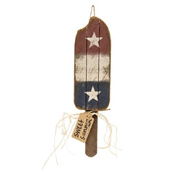 Rustic Lath Hanging Sweet Summer Popscicle - 18"H