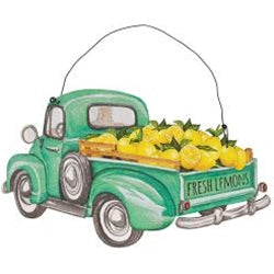 Fresh Lemons Wooden Truck Hanger